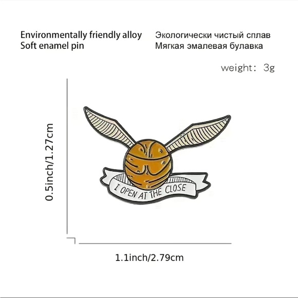 Golden Snitch Pin - Picture 5 of 7